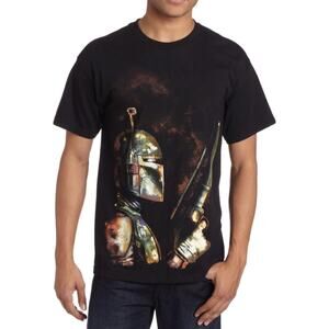 Star Wars Classic Boba Fett The Bounty Hunter Men's Black T-Shirt Size Medium